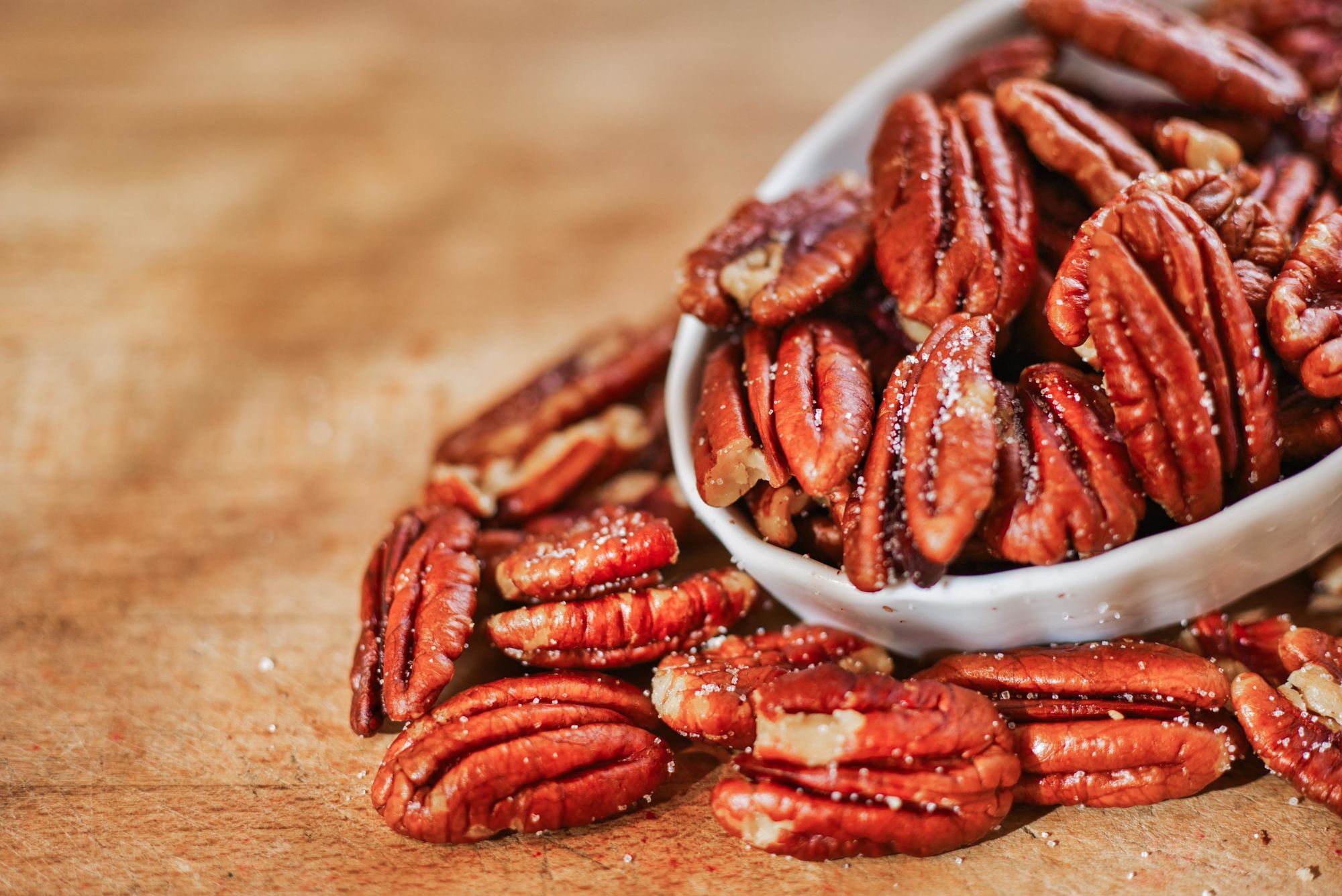 Pecannoten gebrand gezouten